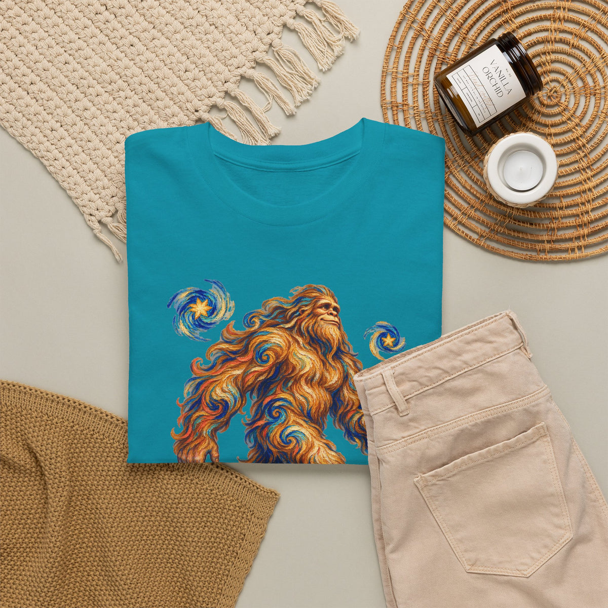 Starlit Bigfoot Wanderer T-Shirt
