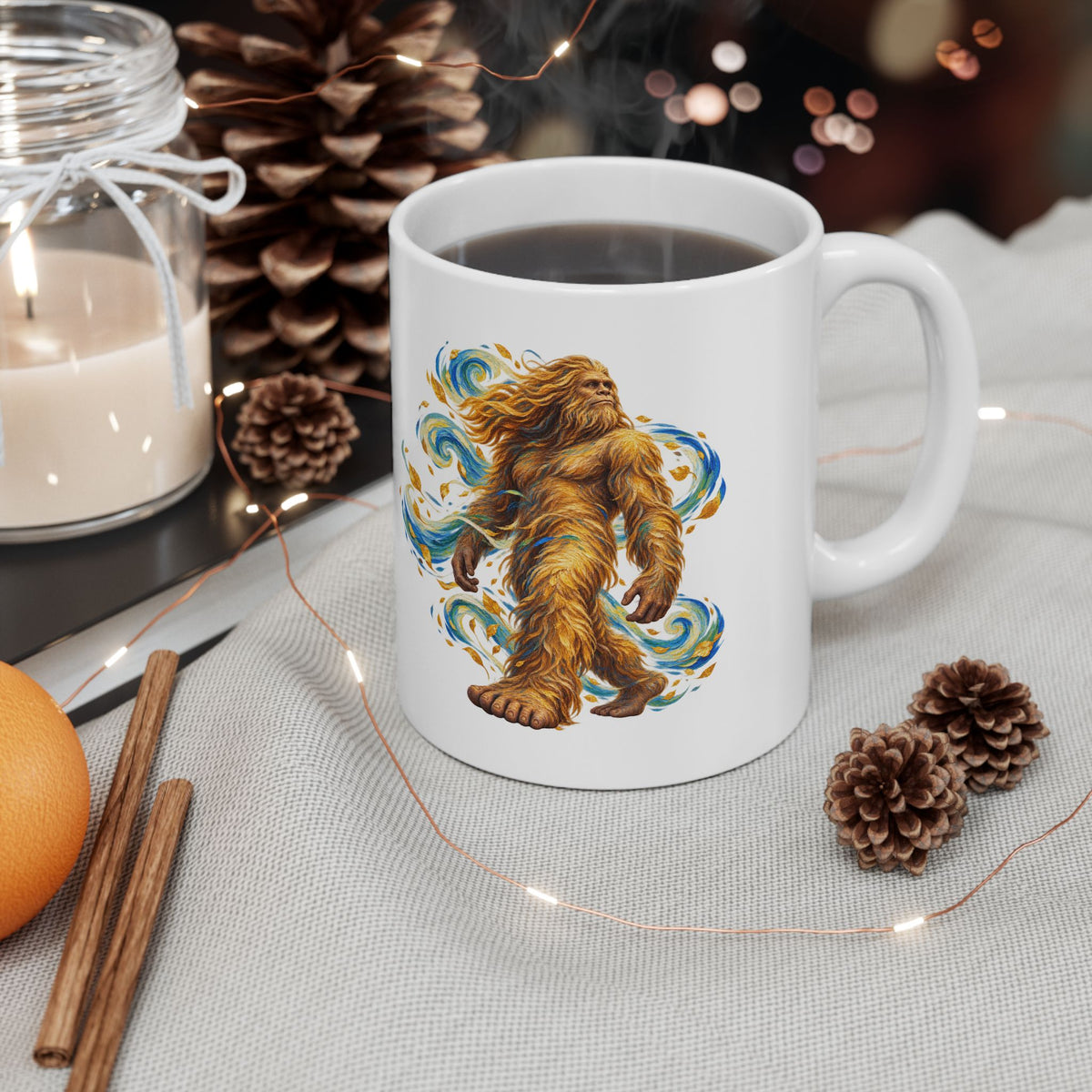 Golden Wind Sasquatch Portrait Mug