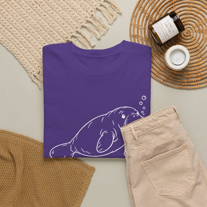 Chubby Mermaid Slow Tide Manatee T-Shirt