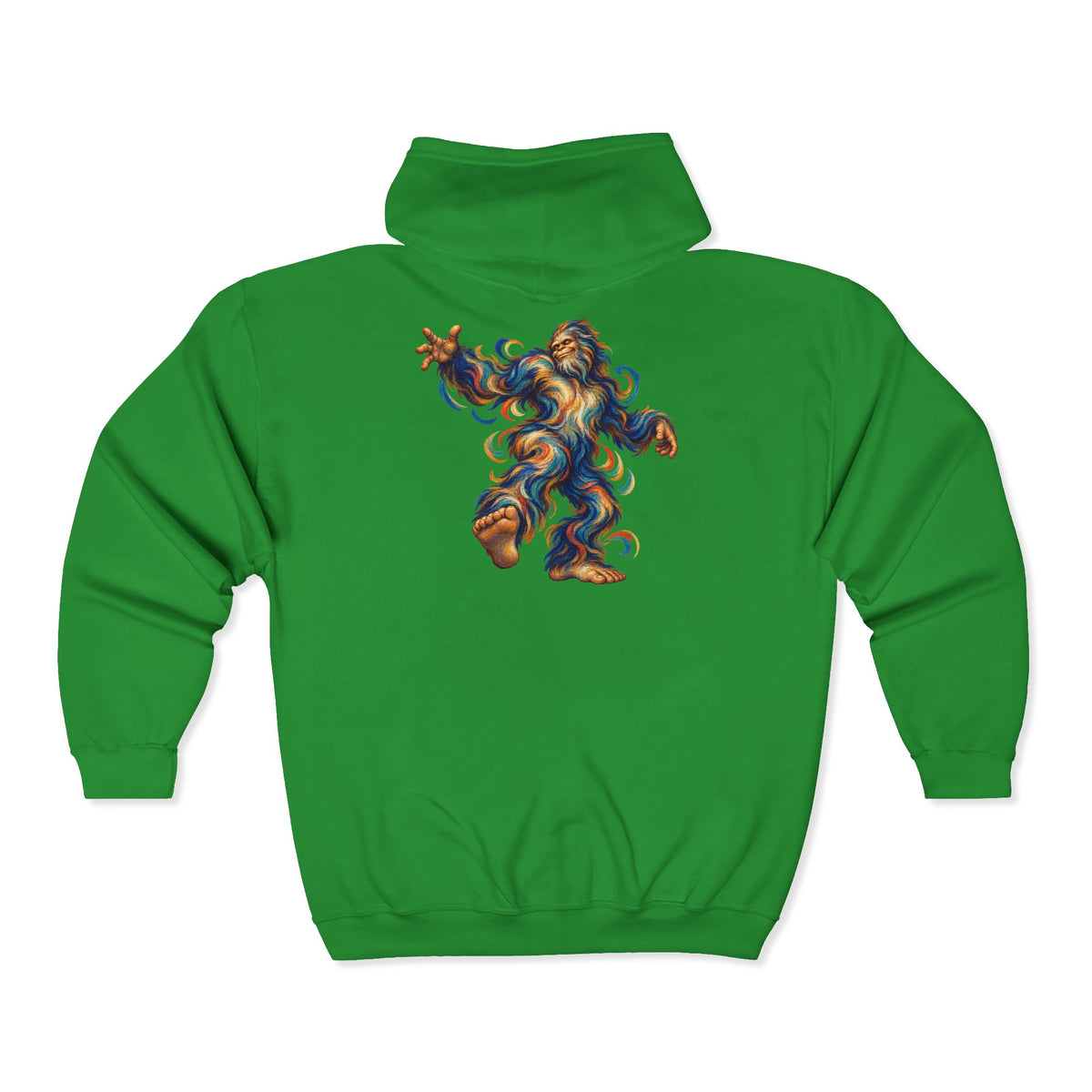 Spiral Step Bigfoot Dance Zip-Up Hoodie