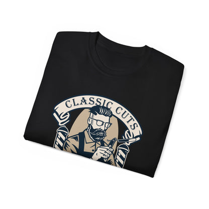 Classic Cuts T-Shirt | Vintage Barber Graphic Tee