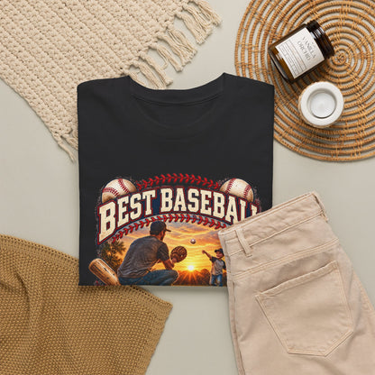 Best Baseball Dad Ever — Full Color – Gildan 5000 T-Shirt | 239b-v2