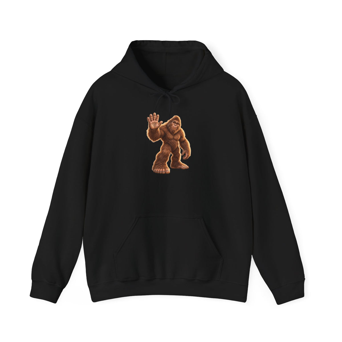 Friendly Sasquatch High Five Pullover Hoodie