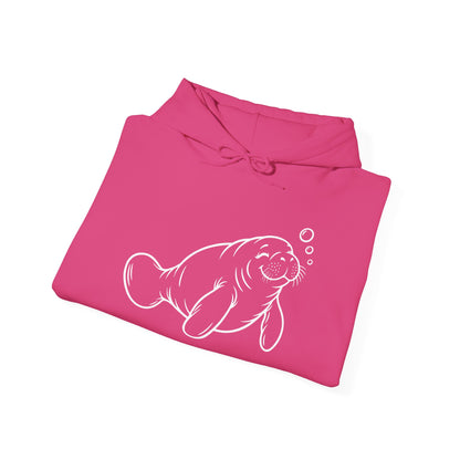 Slow Float Manatee Pullover Hoodie
