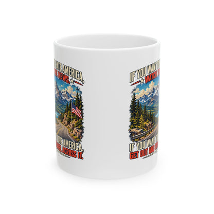 Travel America – Ceramic Mug, 11 oz | 024