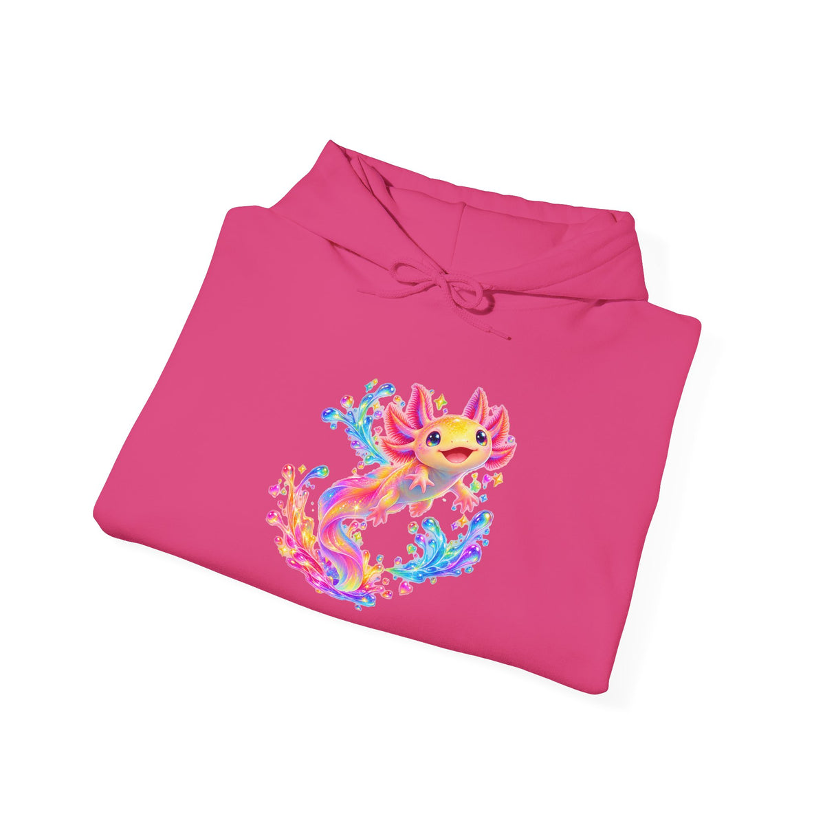 Prismatic axolotl splash leap Pullover Hoodie