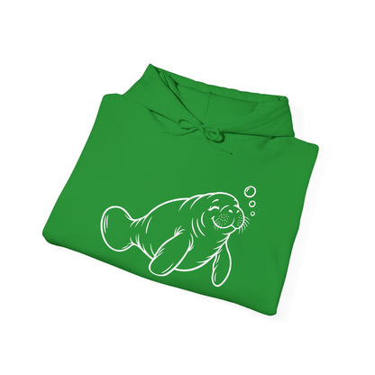 Slow Float Manatee Pullover Hoodie