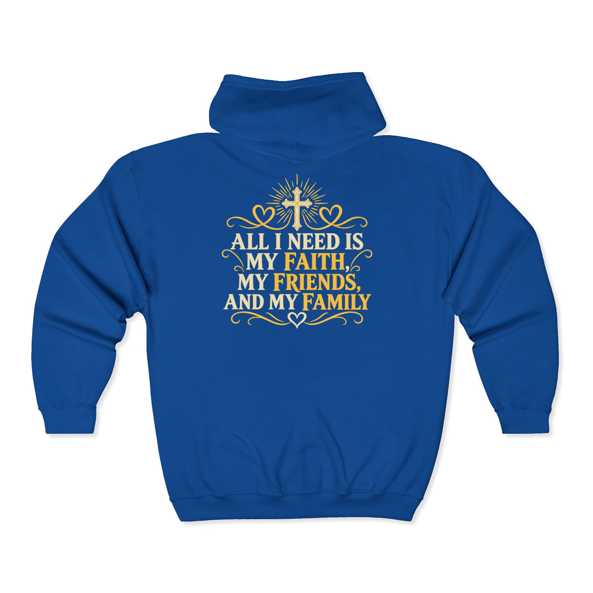 Faith Friends Family – Gildan 18600 Zip-Up Hoodie | 013