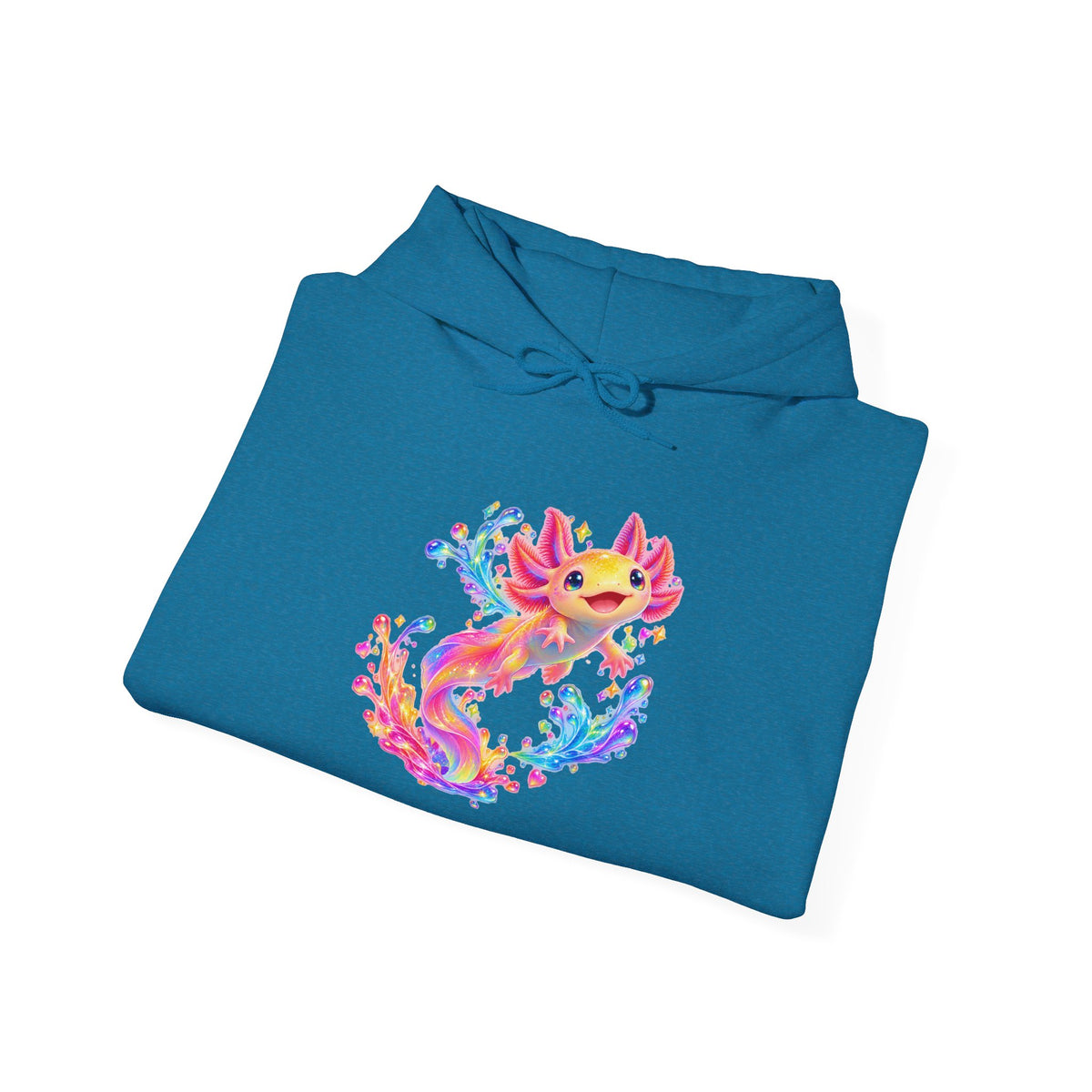 Prismatic axolotl splash leap Pullover Hoodie