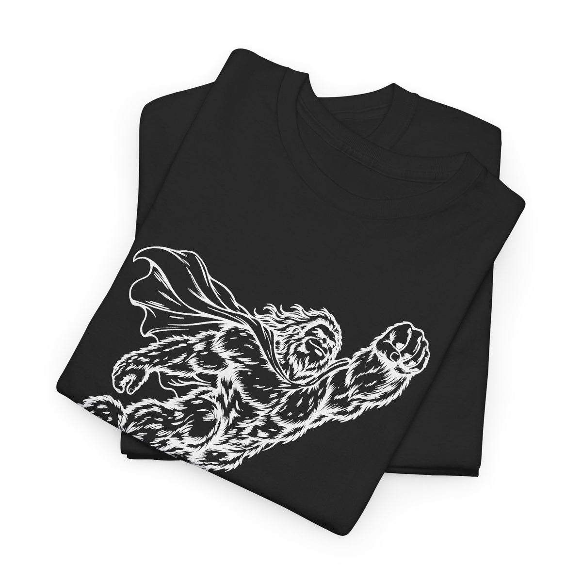 Soaring Cape-Wearing Sasquatch T-Shirt