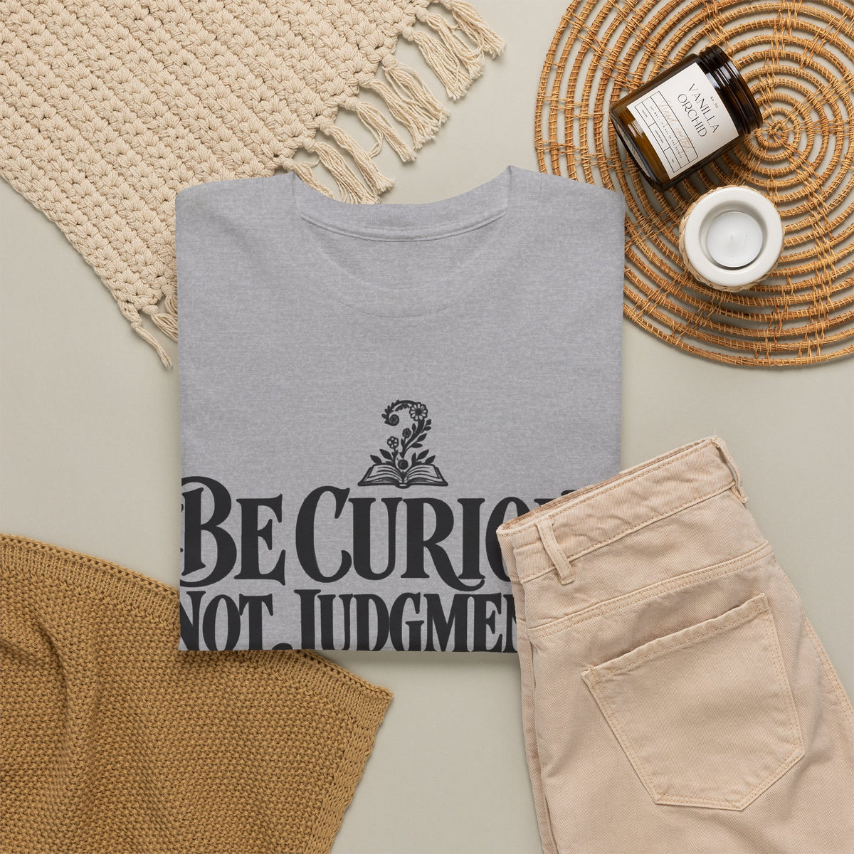 Be Curious, Not Judgmental – One-Color Gildan 5000 T-Shirt | 070a