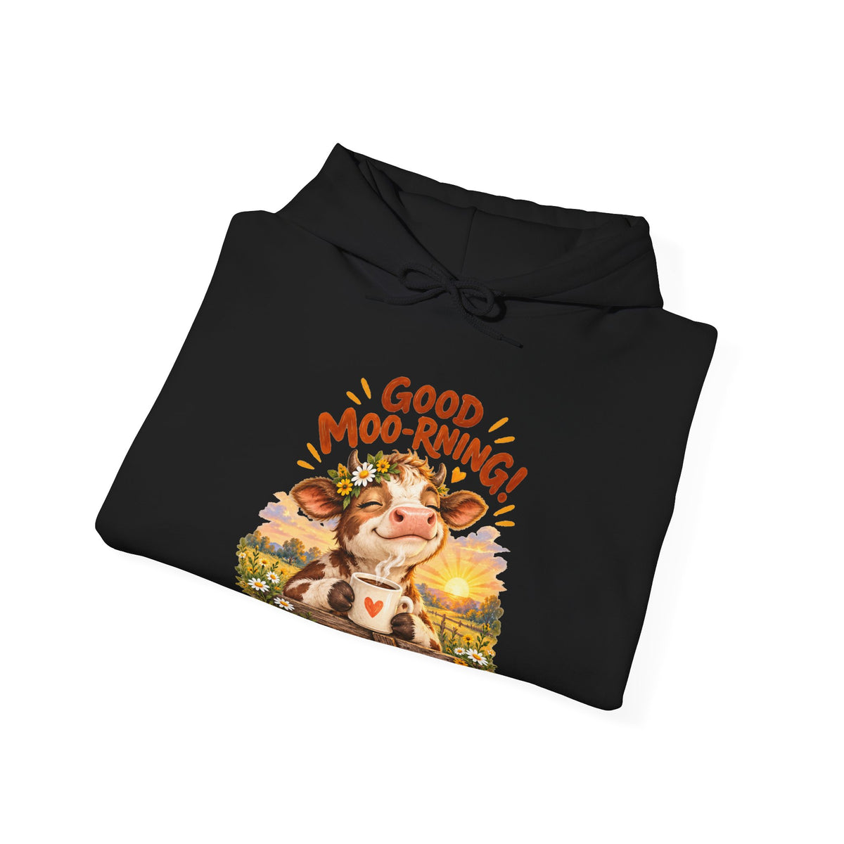 Good Moo-rning – Gildan 18500 Hoodie | 030