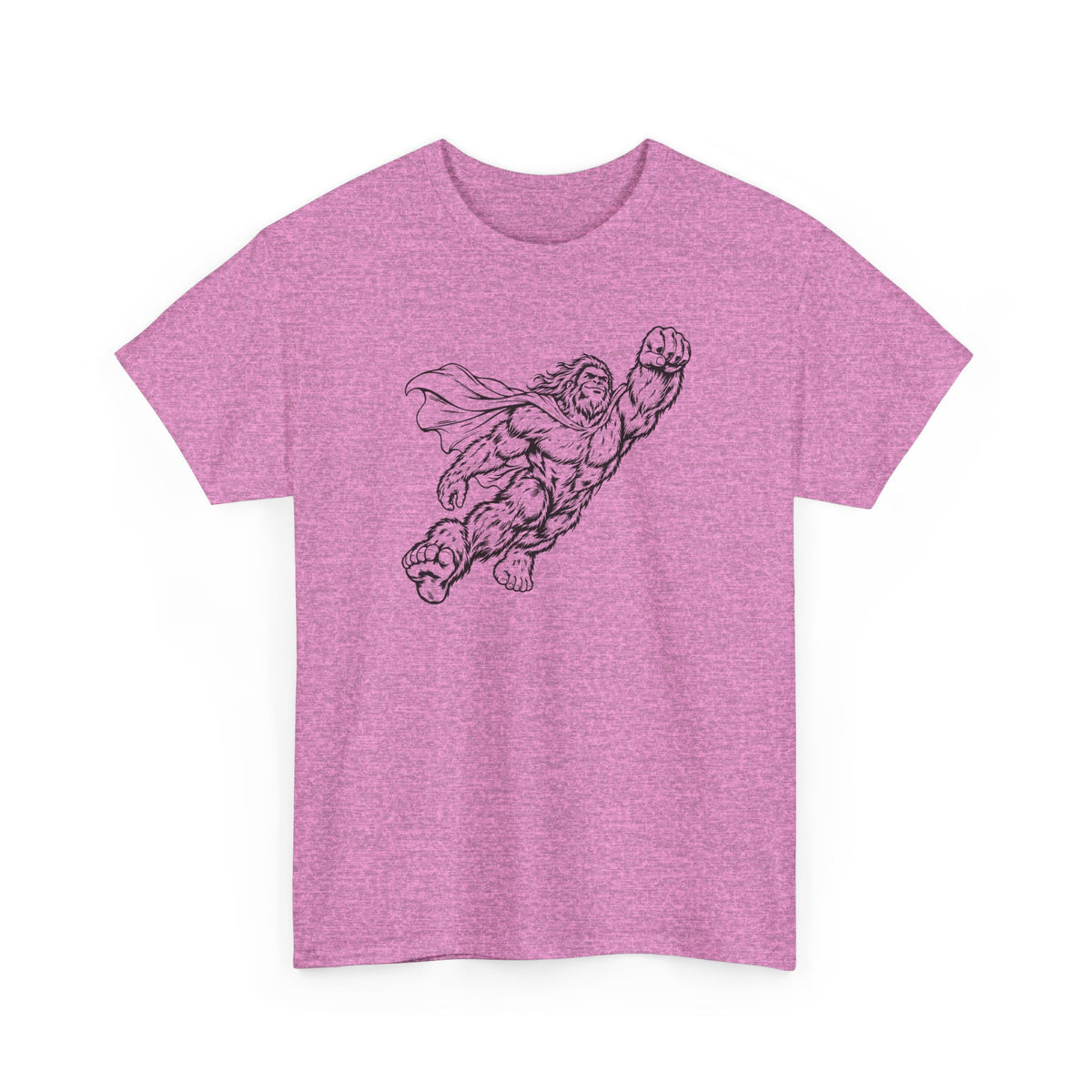 Soaring Cape-Wearing Sasquatch T-Shirt