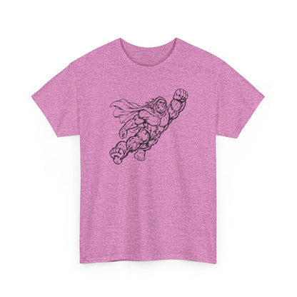 Soaring Cape-Wearing Sasquatch T-Shirt