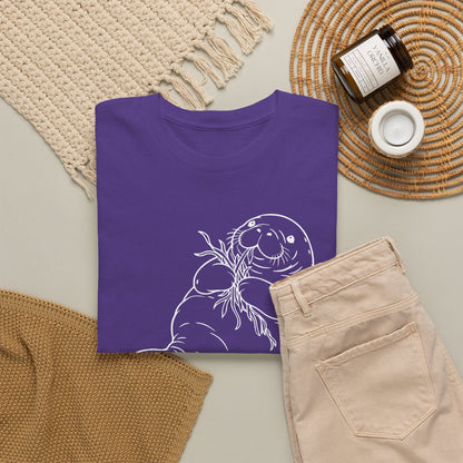 Chubby Mermaid Seagrass Snacker Manatee T-Shirt