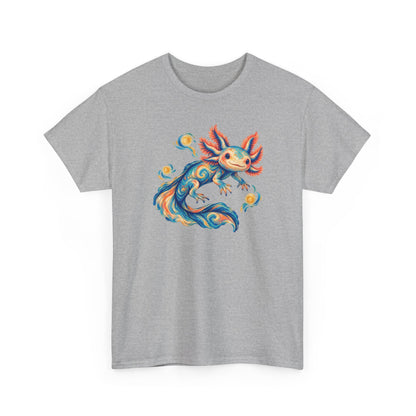 Starwater Axolotl in Turquoise and Coral T-Shirt