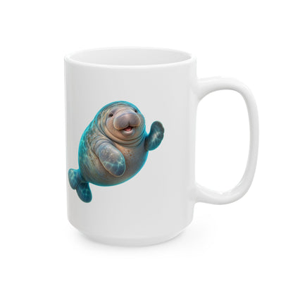 Friendly Flipper Manatee Mug