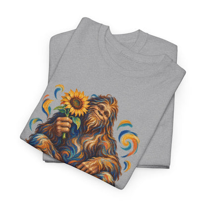 Sunflower Rest with a Shaggy Bigfoot T-Shirt