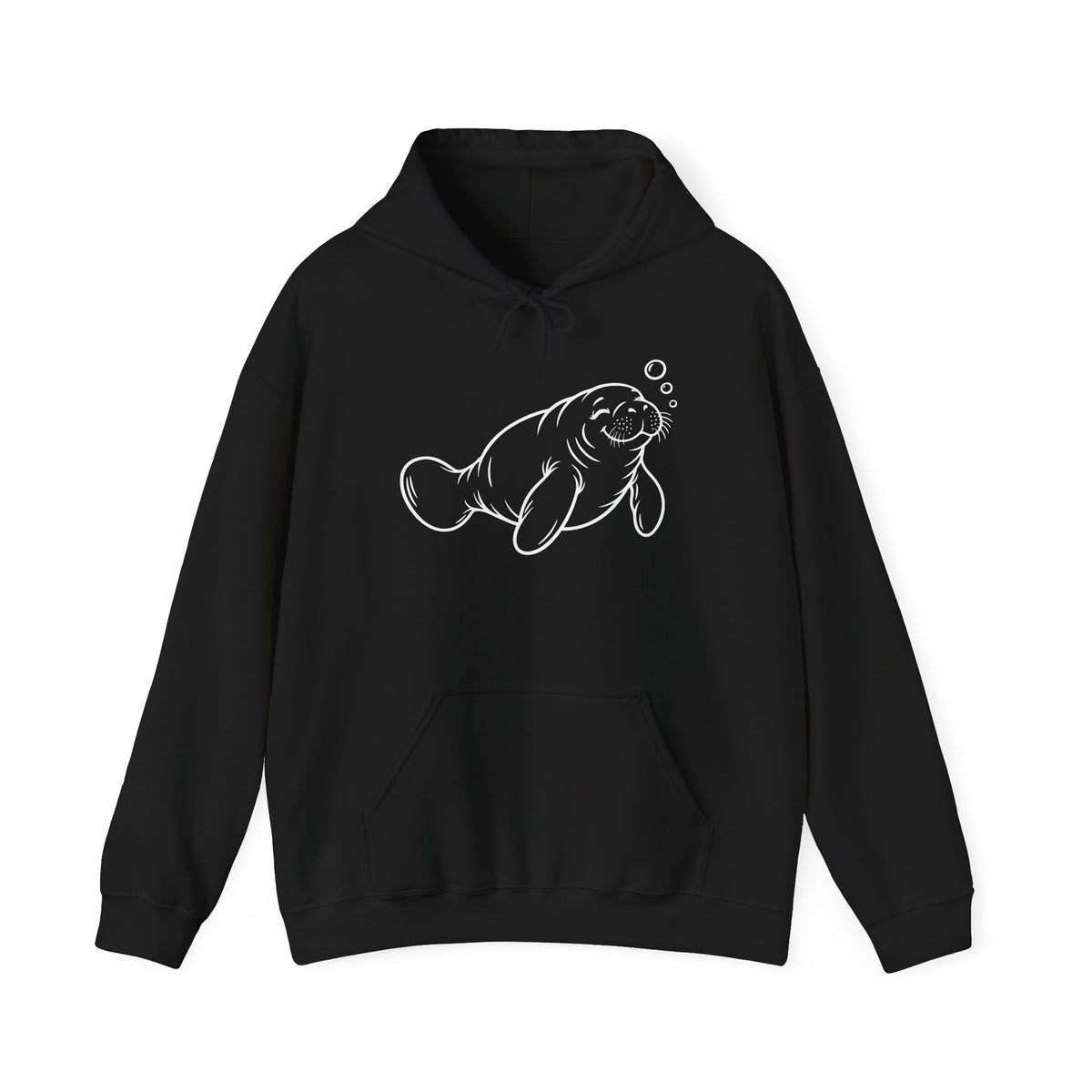 Slow Float Manatee Pullover Hoodie
