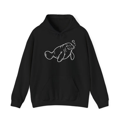Slow Float Manatee Pullover Hoodie