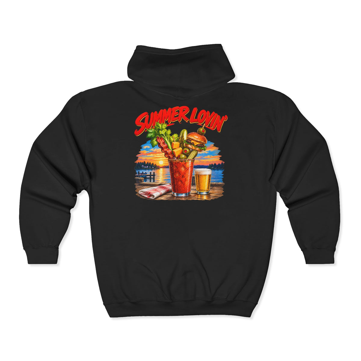 Summer Lovin’ Bloody Mary – Gildan 18600 Zip-Up Hoodie | 003a-v2