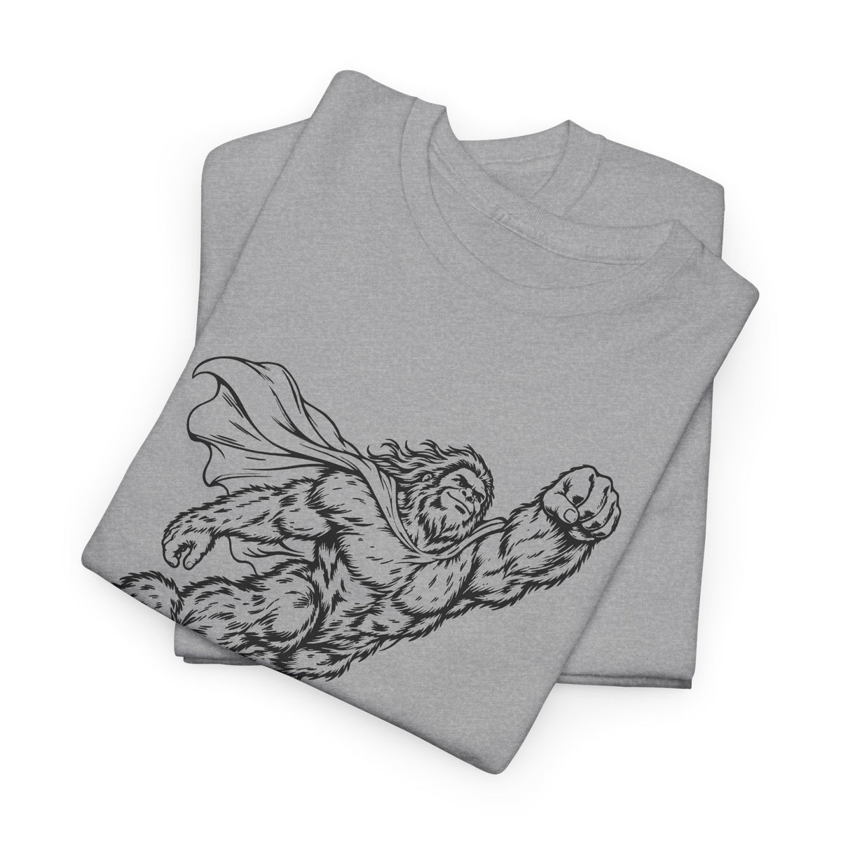 Soaring Cape-Wearing Sasquatch T-Shirt