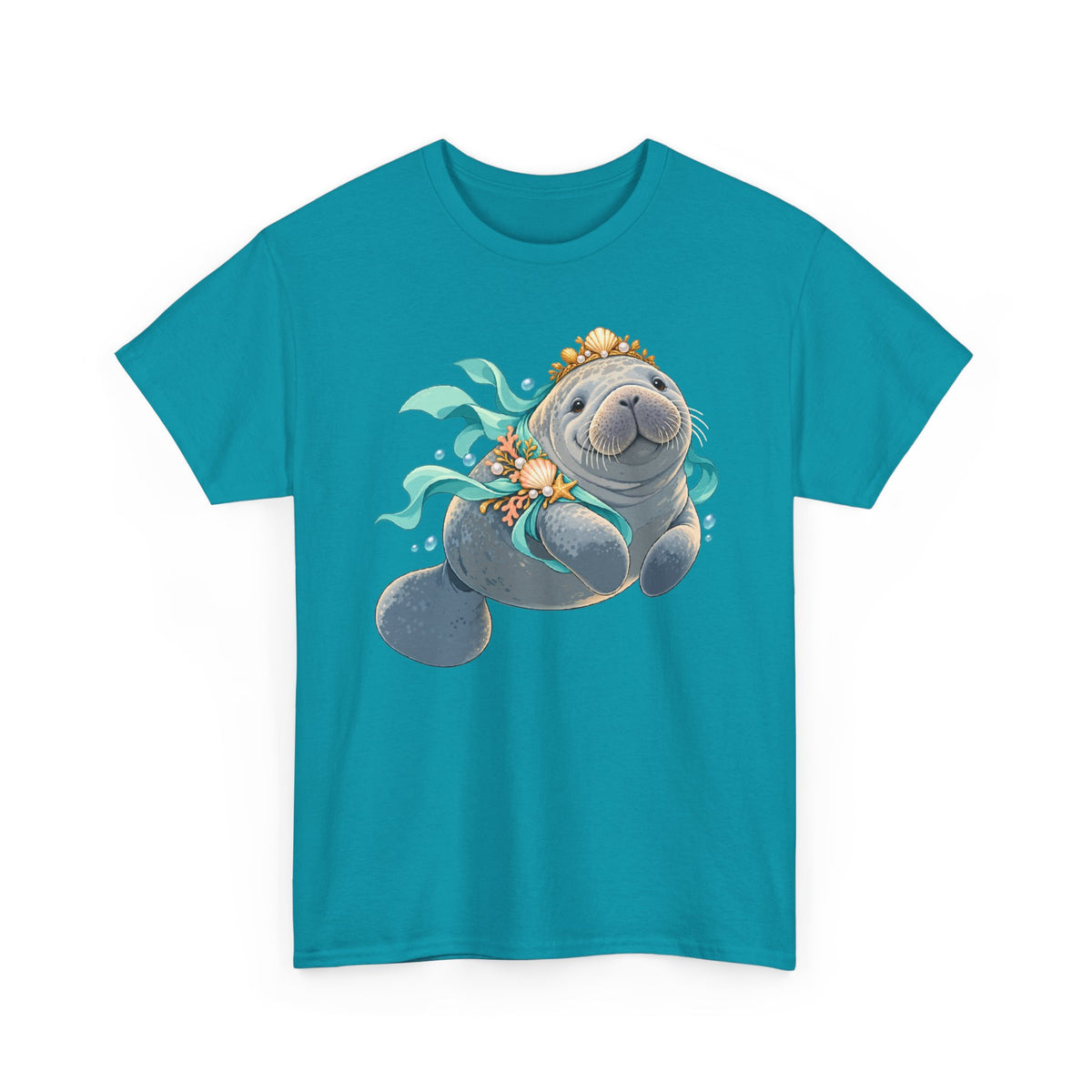 Chubby Mermaid Royalty Manatee T-Shirt