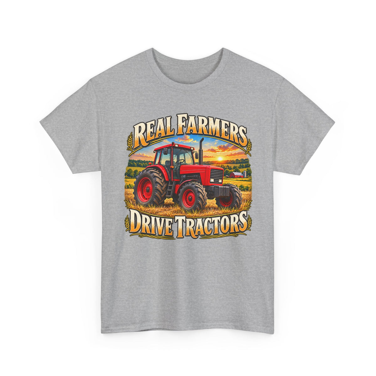 Real Farmers Red Tractor – Gildan 5000 T-Shirt | 308-R1