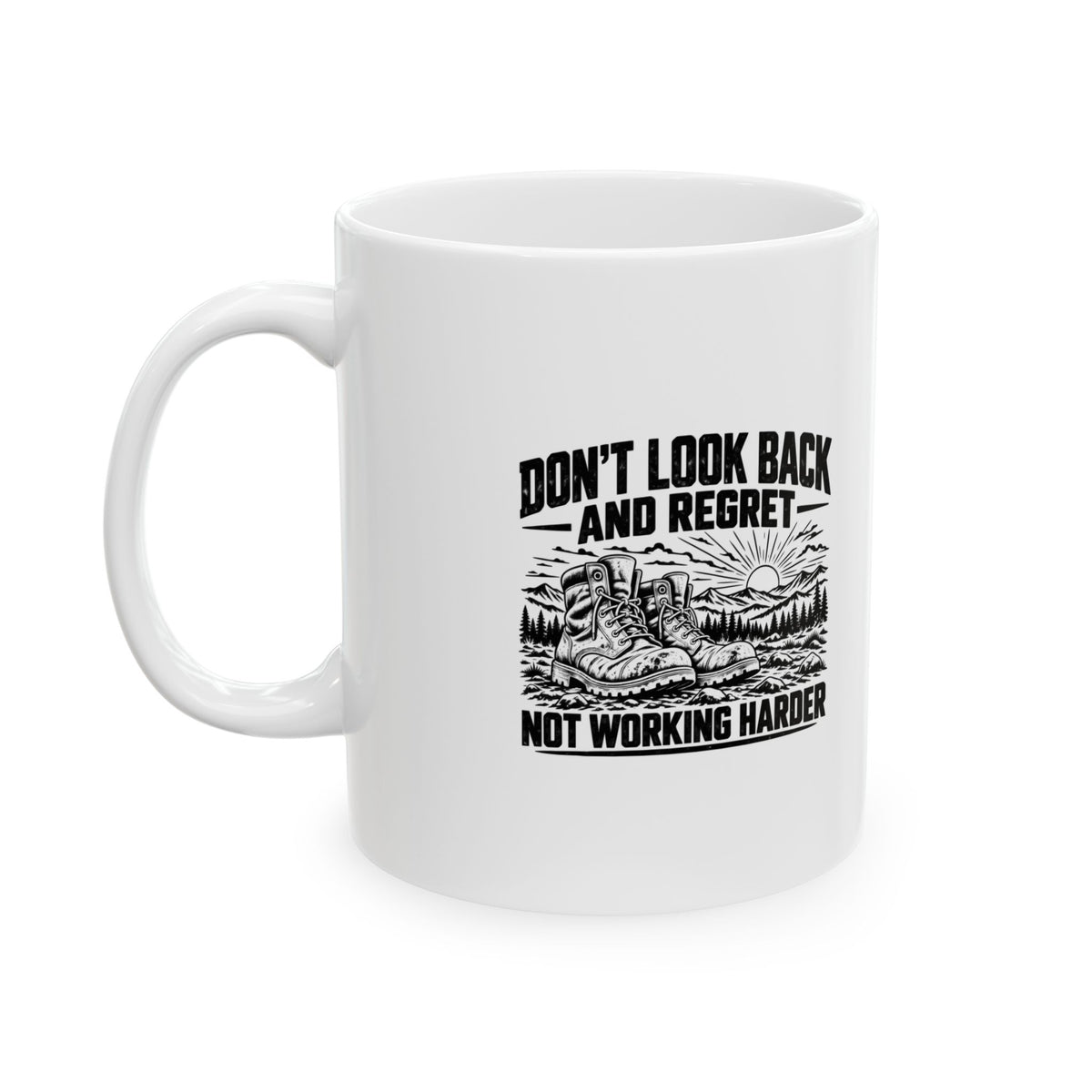 Work Harder – Ceramic Mug, 11 oz | 040a