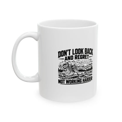 Work Harder – Ceramic Mug, 11 oz | 040a