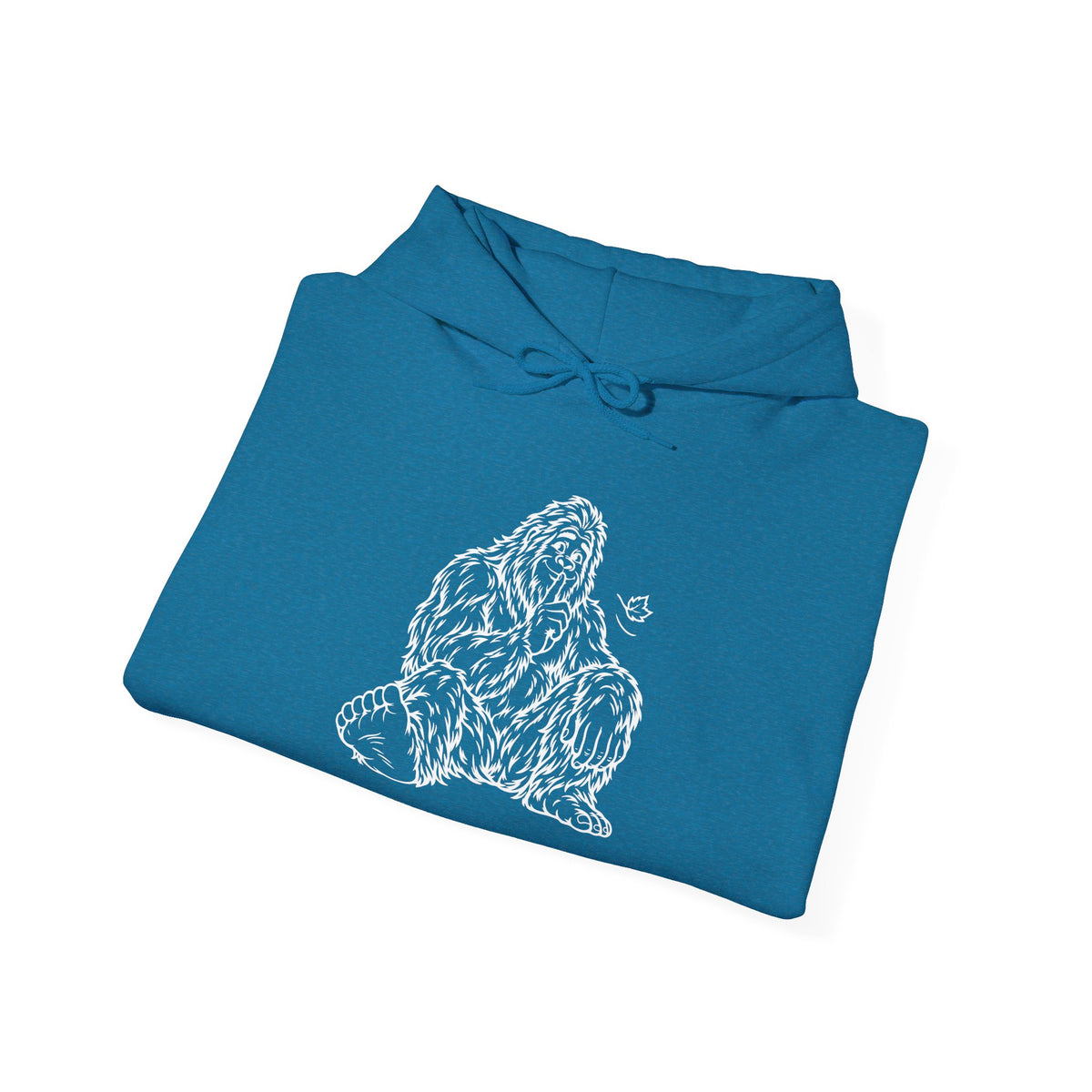 Shh, Friendly Bigfoot in the Forest Pullover Hoodie