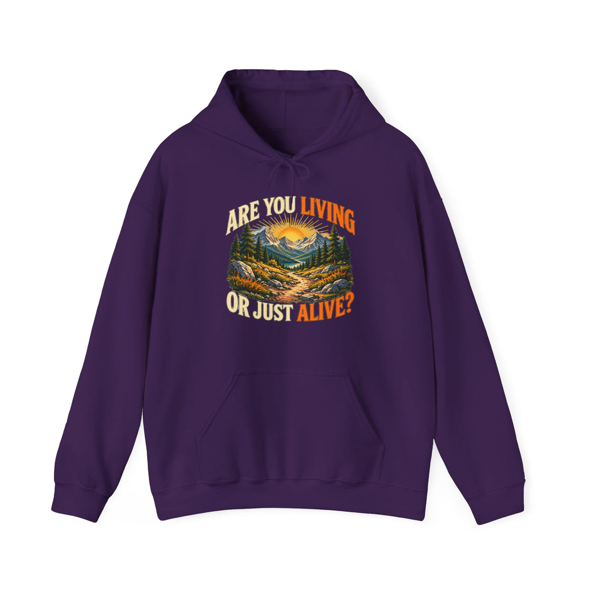 Living or Just Alive – Gildan 18500 Hoodie | 009