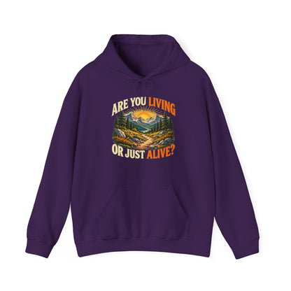 Living or Just Alive – Gildan 18500 Hoodie | 009