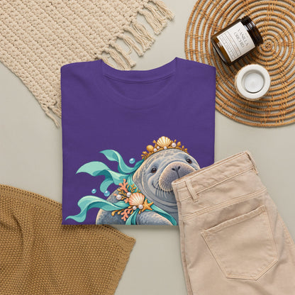 Chubby Mermaid Royalty Manatee T-Shirt