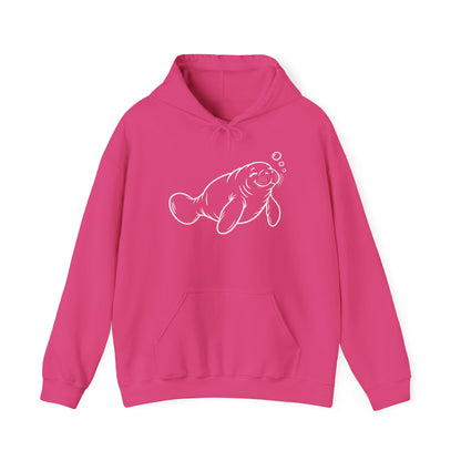 Slow Float Manatee Pullover Hoodie