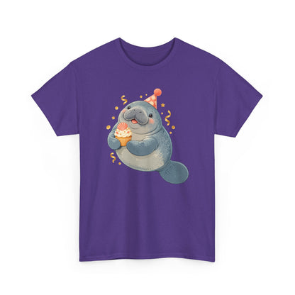 Chubby Mermaid Party at the Sandbar Manatee T-Shirt