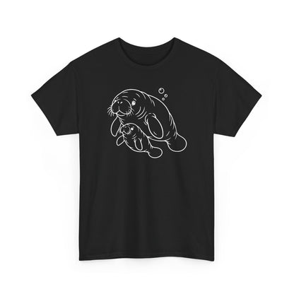 Chubby Mermaid Little Lagoon Family Manatee T-Shirt