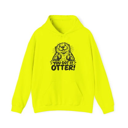 You Got It Otter – One-Color – Safety Green/Pink Gildan 18500 Hoodie | 039a