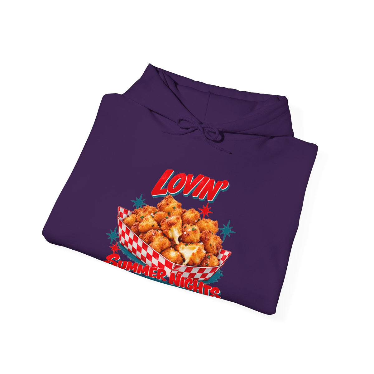 Lovin’ Cheese Curds & Summer Nights – Gildan 18500 Hoodie | 002a-v2