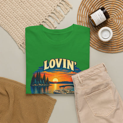 Lovin’ Summer Nights Pontoon – Gildan 5000 T-Shirt | 004a-v2