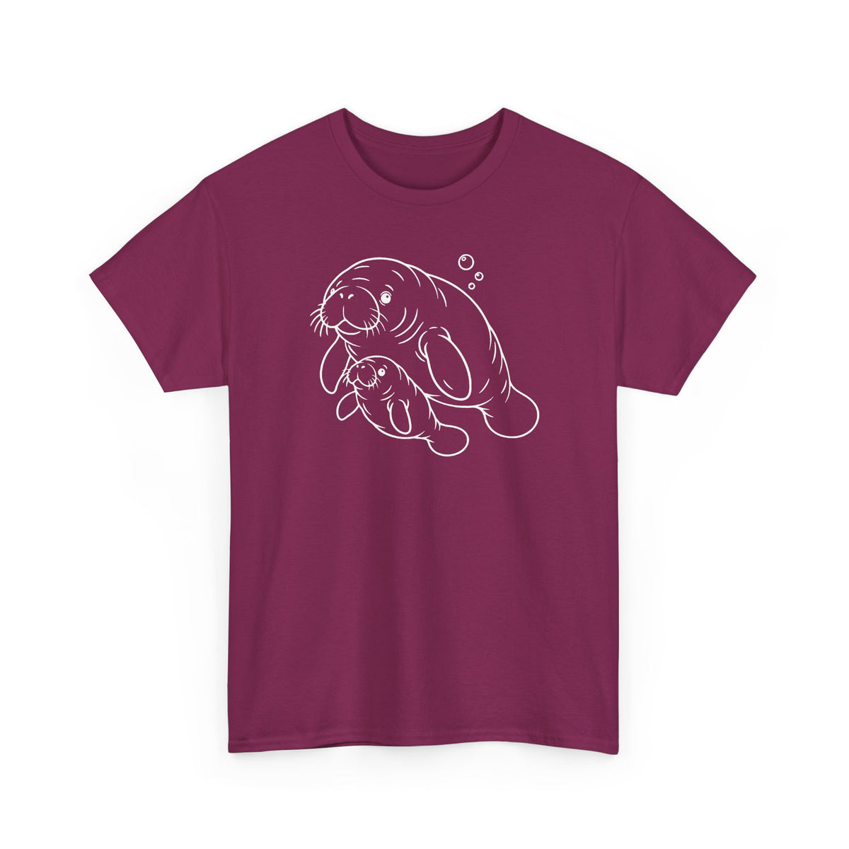 Chubby Mermaid Little Lagoon Family Manatee T-Shirt