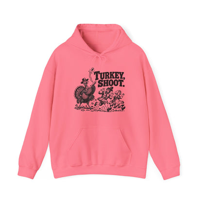 Turkey Shoot Pullover Hoodie | Thanksgiving Turkey Chase