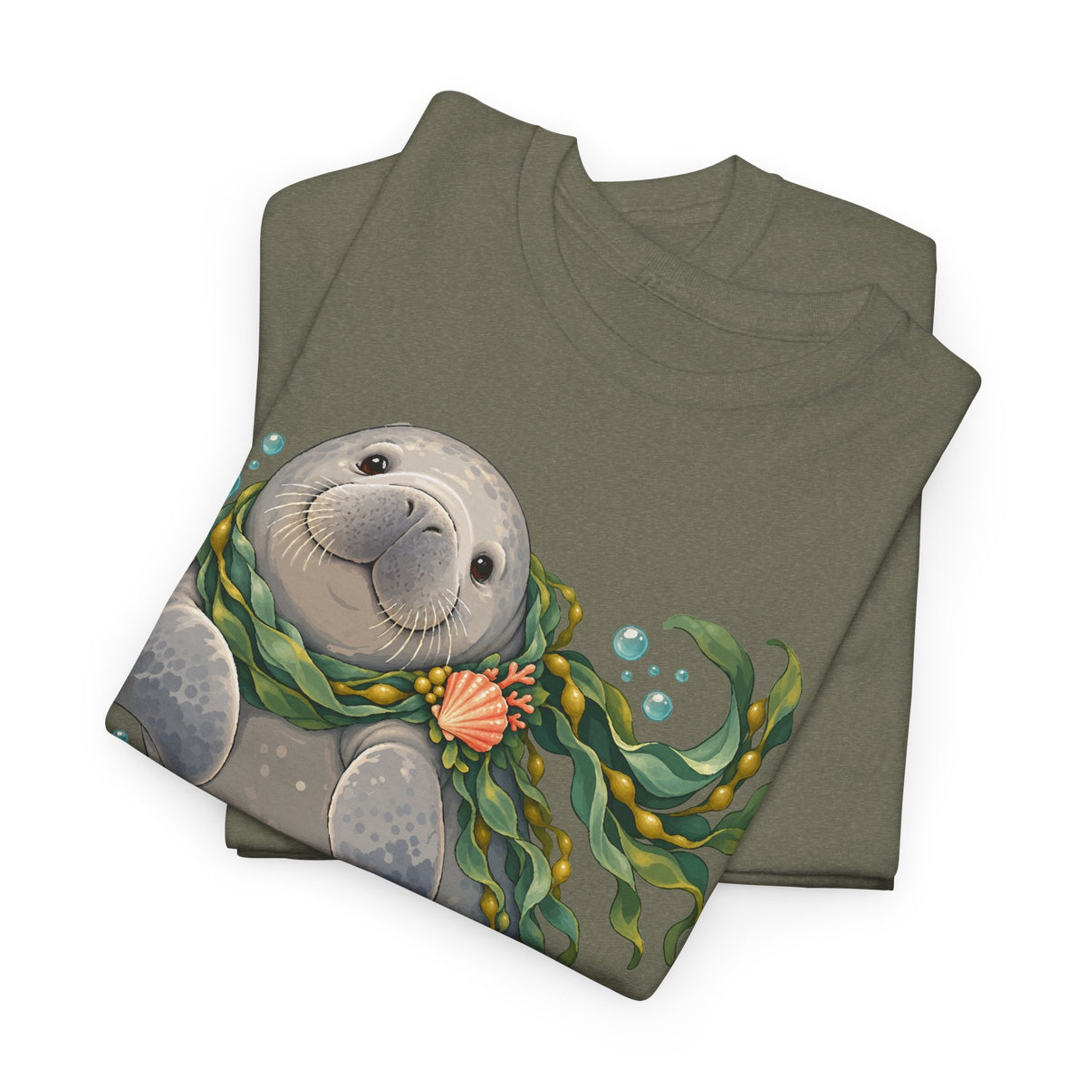 Chubby Mermaid Cozy Kelp Scarf Manatee T-Shirt