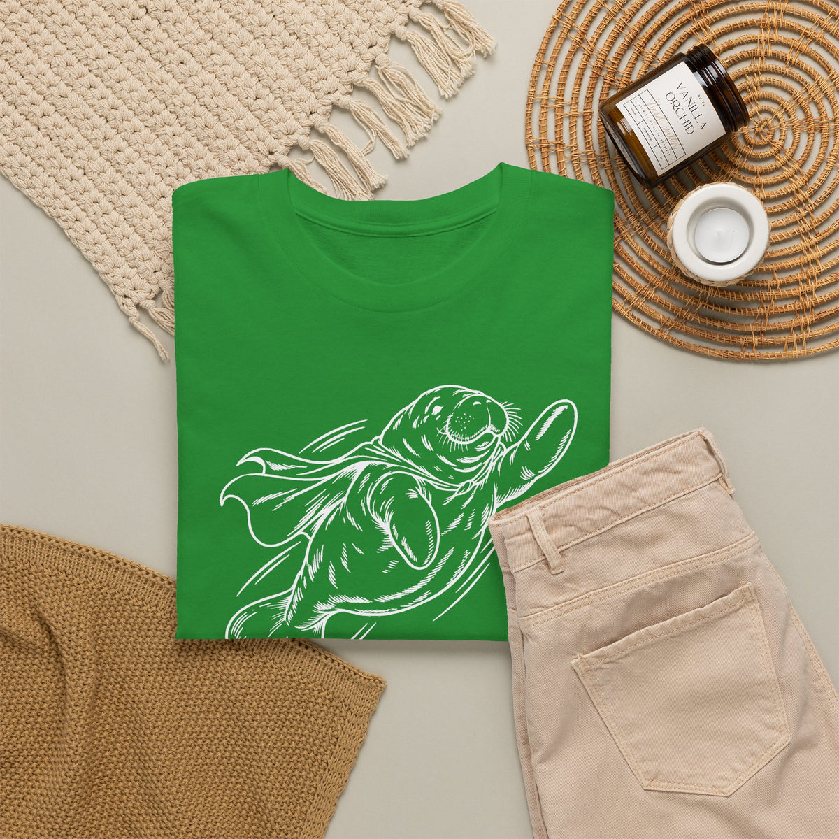 Chubby Manatee Takes Flight T-Shirt