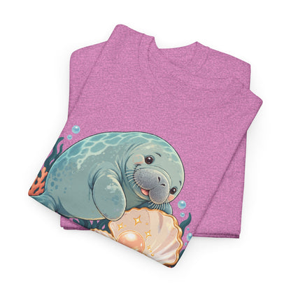 Chubby Mermaid Pearl of the Lagoon Manatee T-Shirt
