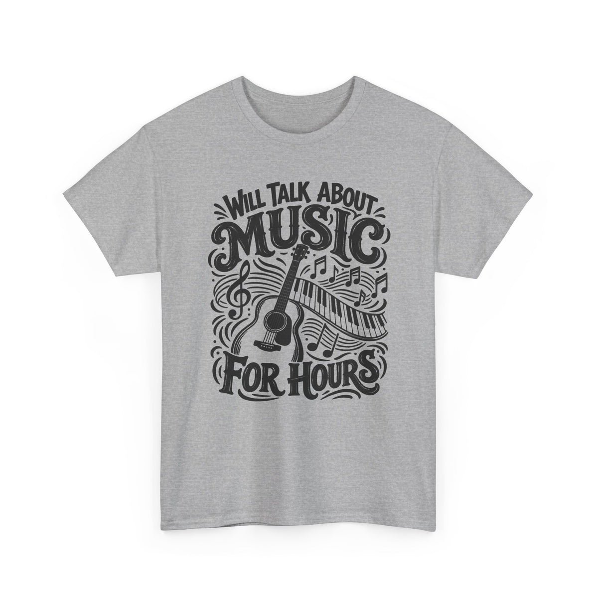 Will Talk About Music – Gildan 5000 T-Shirt | 021a