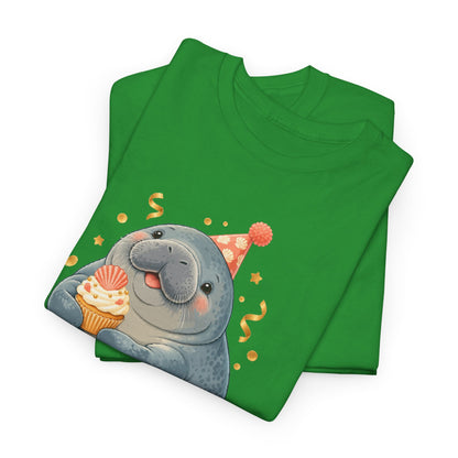 Chubby Mermaid Party at the Sandbar Manatee T-Shirt