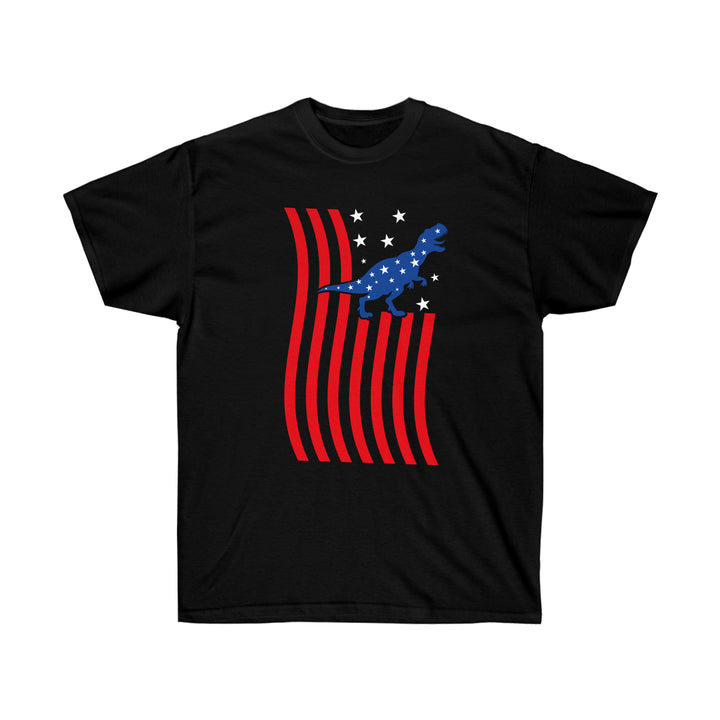 Dinosaur American Flag T-Shirt