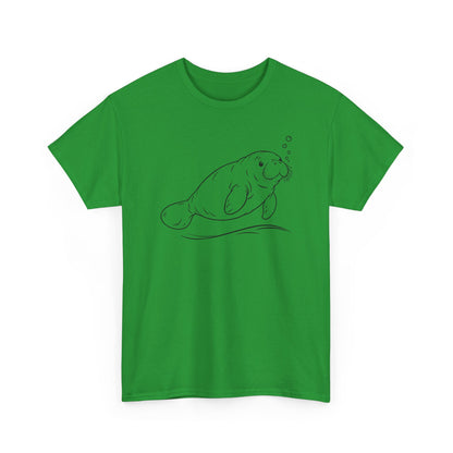 Chubby Mermaid Slow Tide Manatee T-Shirt