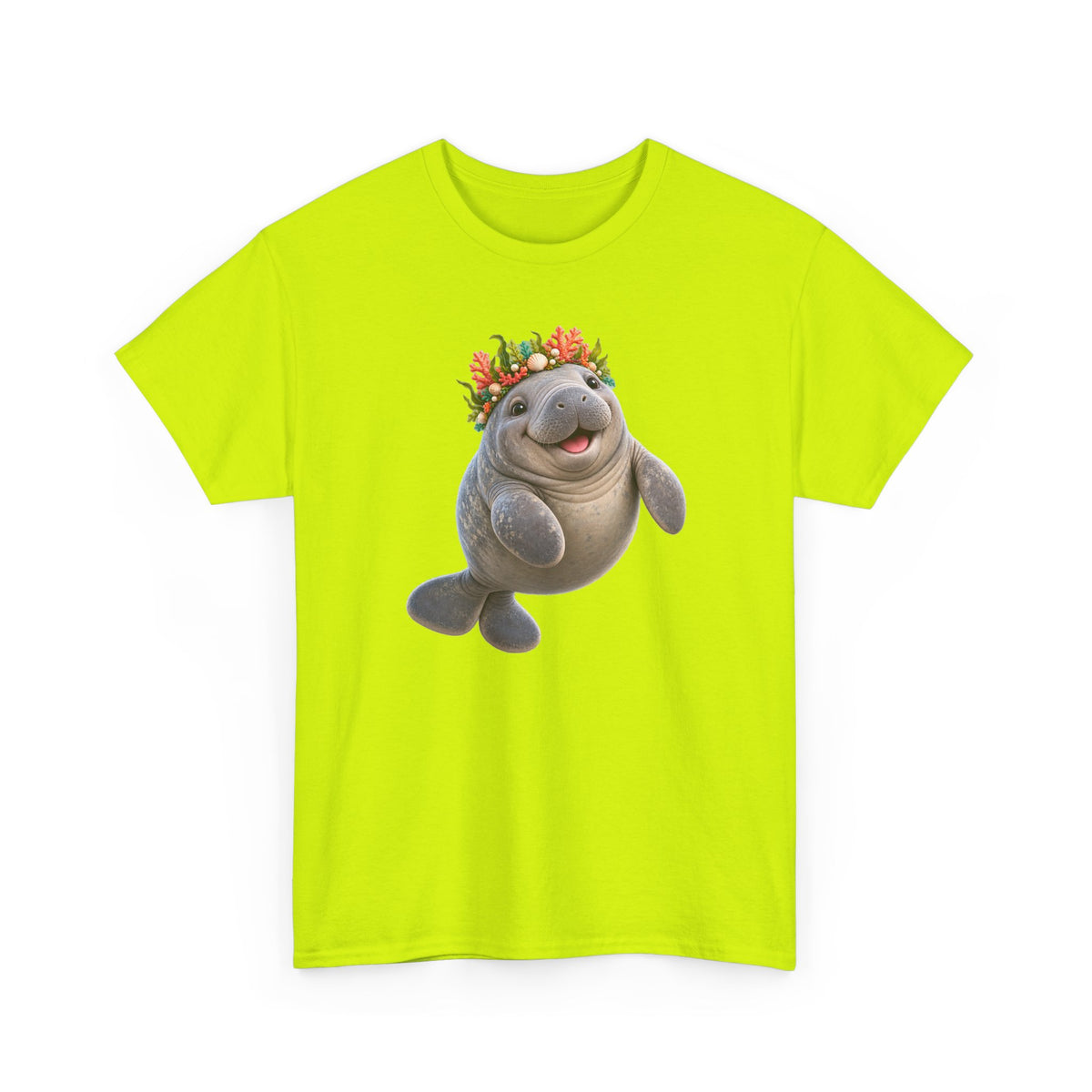 Cheerful Coral Crown Manatee T-Shirt